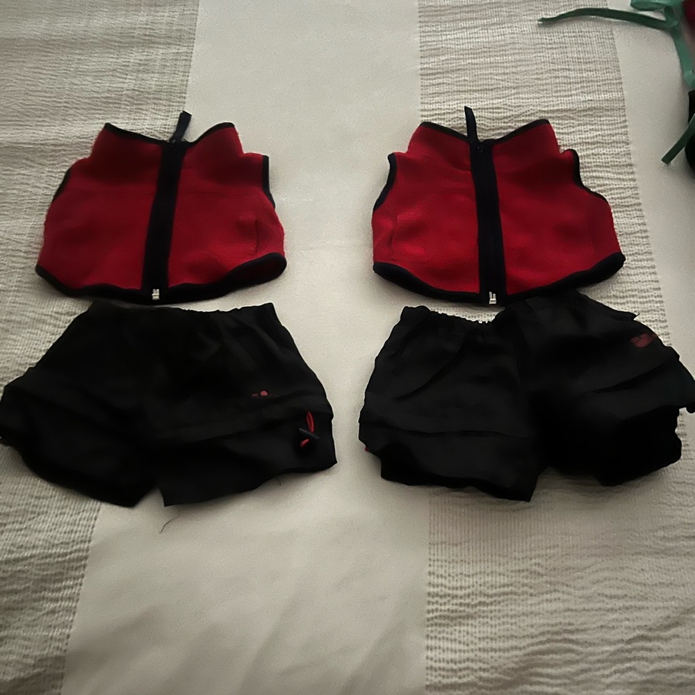 27 build a bear outfits (2 of each outfit-13 sets, 1 single, and accessories)